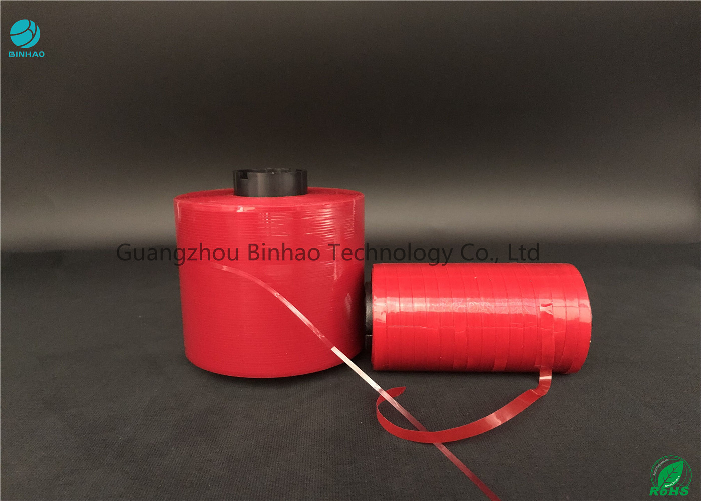 MOPP 물질 본인 - 카톤 박스를 위한 점착성 까다로운 개봉 테프 쉬운 컬러 빨강 5 밀리미터 폭