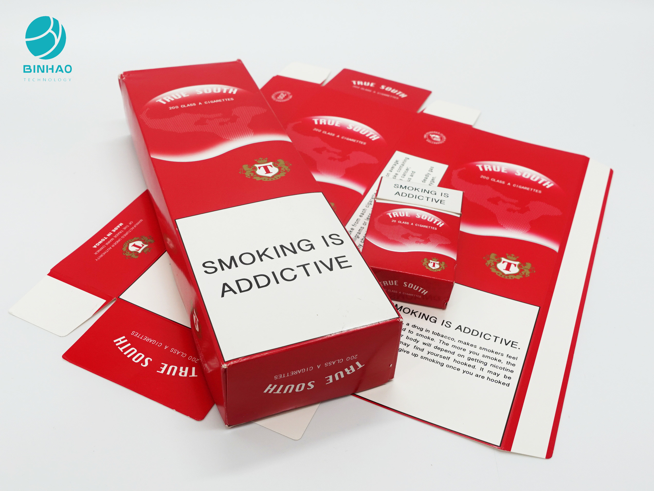 개인화된 디자인을 가진 처분할 수 있는 담배 포장 마분지 제품 상자