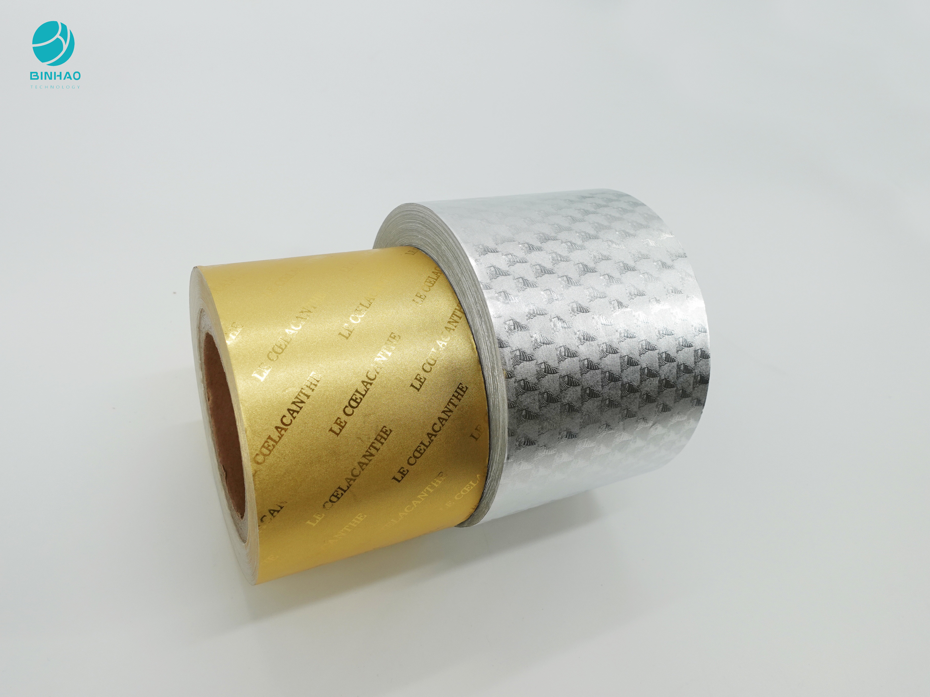 담배 포장을 위한 엠보 무늬 금 은메달 알루미늄 포일지