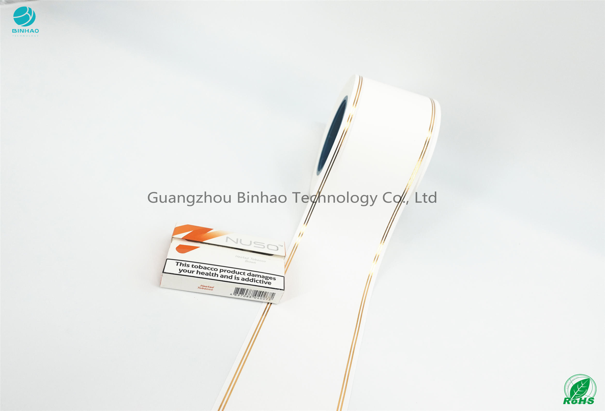 HNB E-담배 패키지 소재를 위한 도금 라인 3 밀리미터 핫 포일 팁 페이퍼