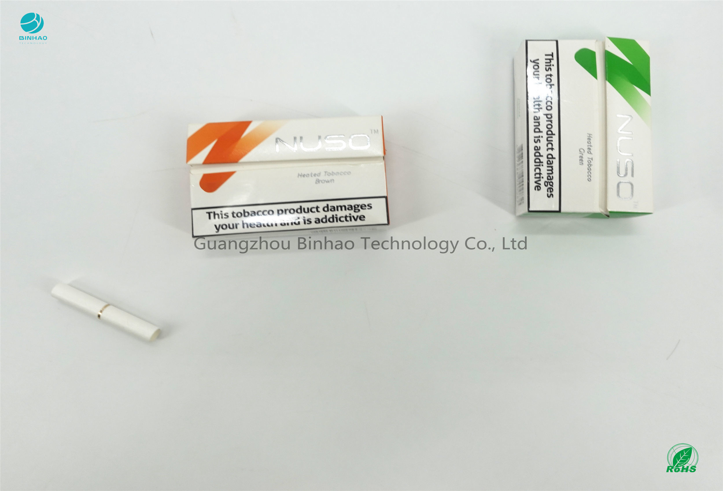 HNB E-담배 포장 케이스는 표백 화학 펄프 종이를 특화했습니다