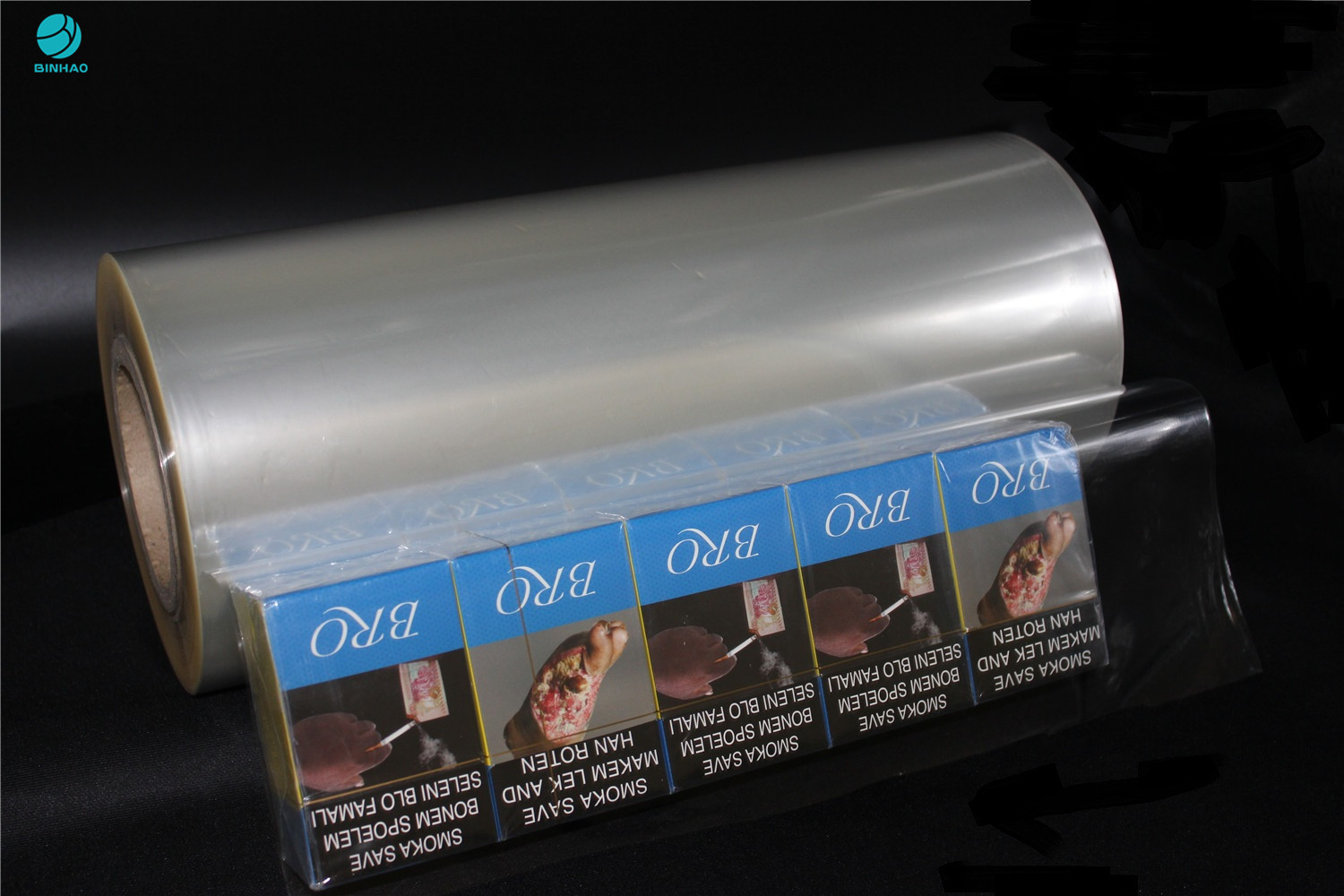 벌거벗은 담배 박스 포장을 위한 360 밀리미터 투명한 셀로판 PVC 패키징 막