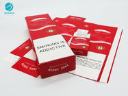 담배 담배 박스 포장을 위한 빨간 디자인 오래가는 판지로 만드는 문서함
