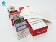 주문 설계 엠보싱된 로고와 사각형 패킷 카드보드 박스 문서함