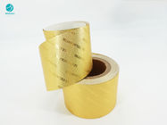 담배 포장을 위한 종이를 감싸는 8011 금빛 엠보싱된 로고 알루미늄 호일