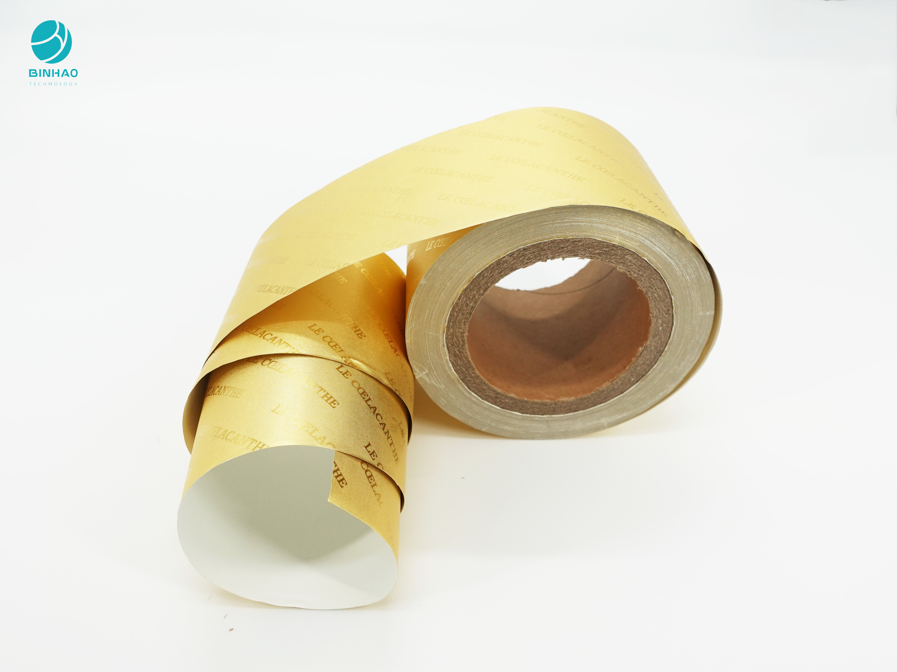 담배 속포장을 위한 금빛 8011 알루미늄 포일지를 엠보싱 처리하기