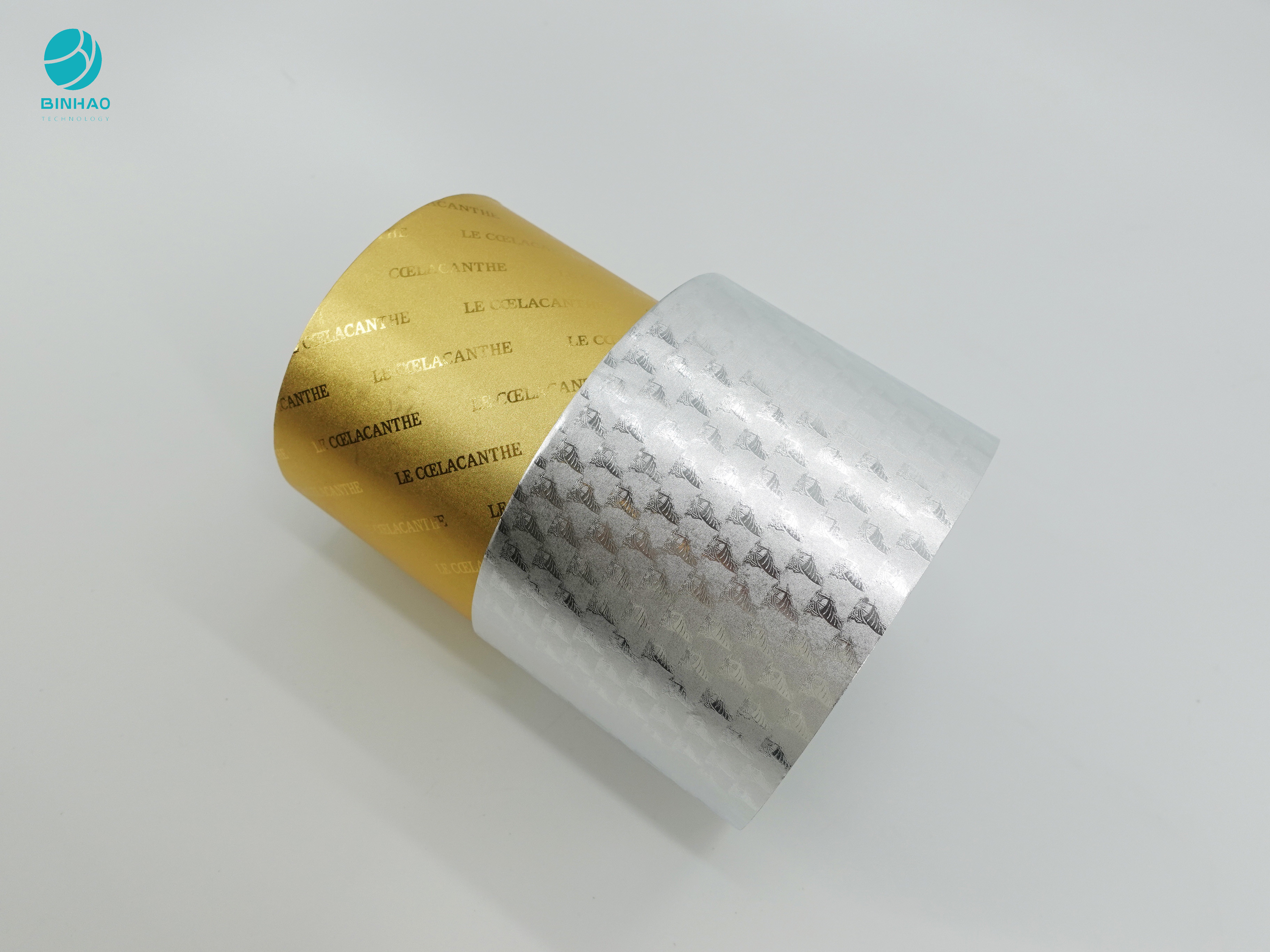 담배 포장을 위한 58gsm 알루미늄 포일지를 엠보싱 처리하는 맞춘 패턴